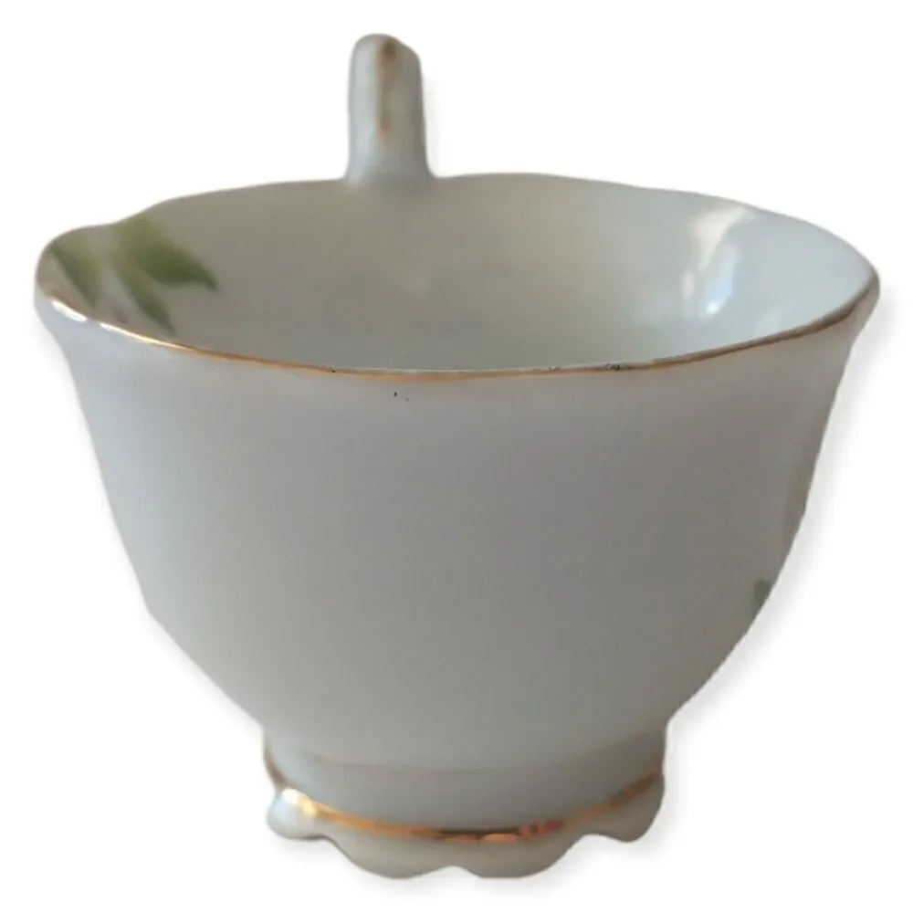 MINI Demitasse Floral Tea Cup Porcelain Air‎ Plants Succulents Violets Diorama